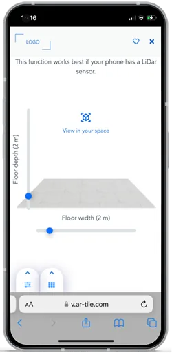 AR-Tile computer vision tile visualization app