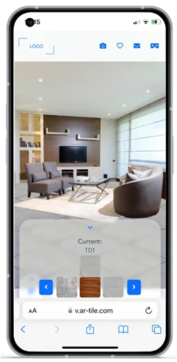 AR-Tile computer vision tile visualization app