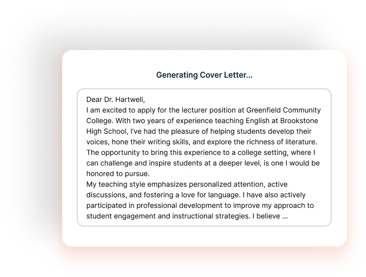 CVJury AI cover letter generator 